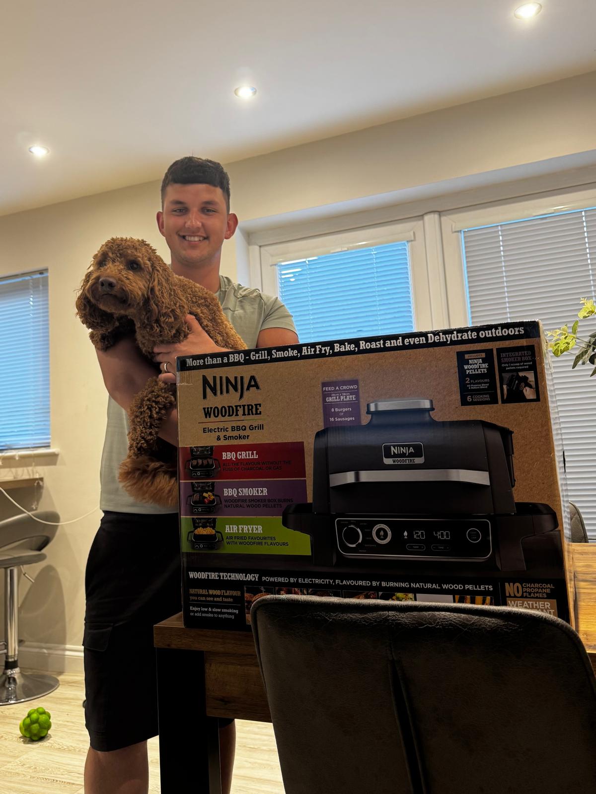 Won Ninja Woodfire Electric BBQ Grill & Smoker